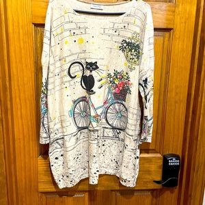 Cat tunic sweater
